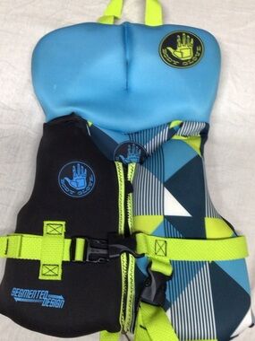 Kids Blue & Neon Lime Swim Aid Vest by Body Glove